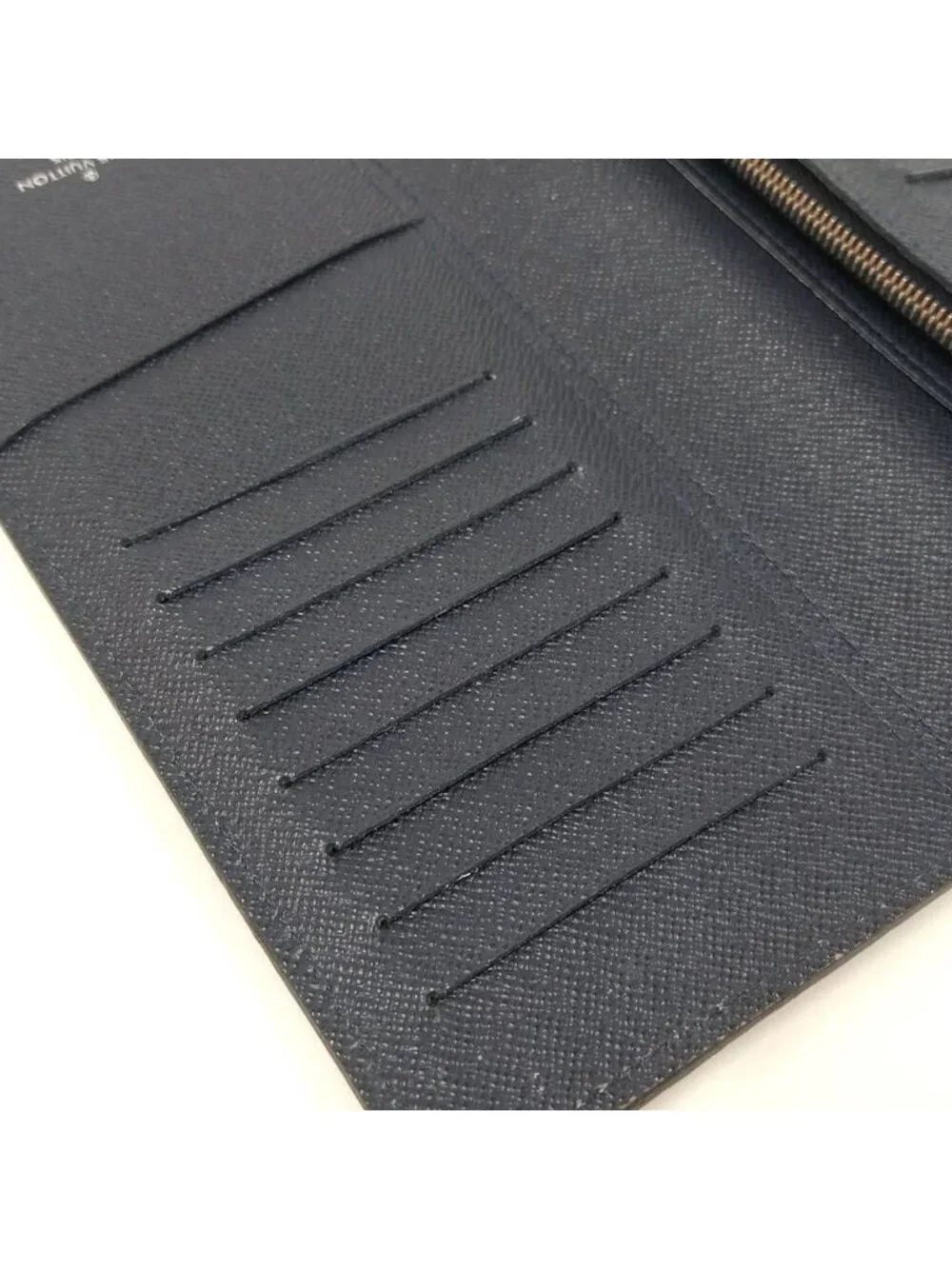 Louis Vuitton Portefeuille Brazza Epi Blue Marine Wallet
